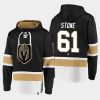 golden knights mark stone black dasher player lace up hoodie