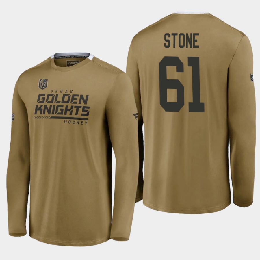 golden knights mark stone gold 2020 21 alternate logo perf training long sleeve authentic pro t shirt