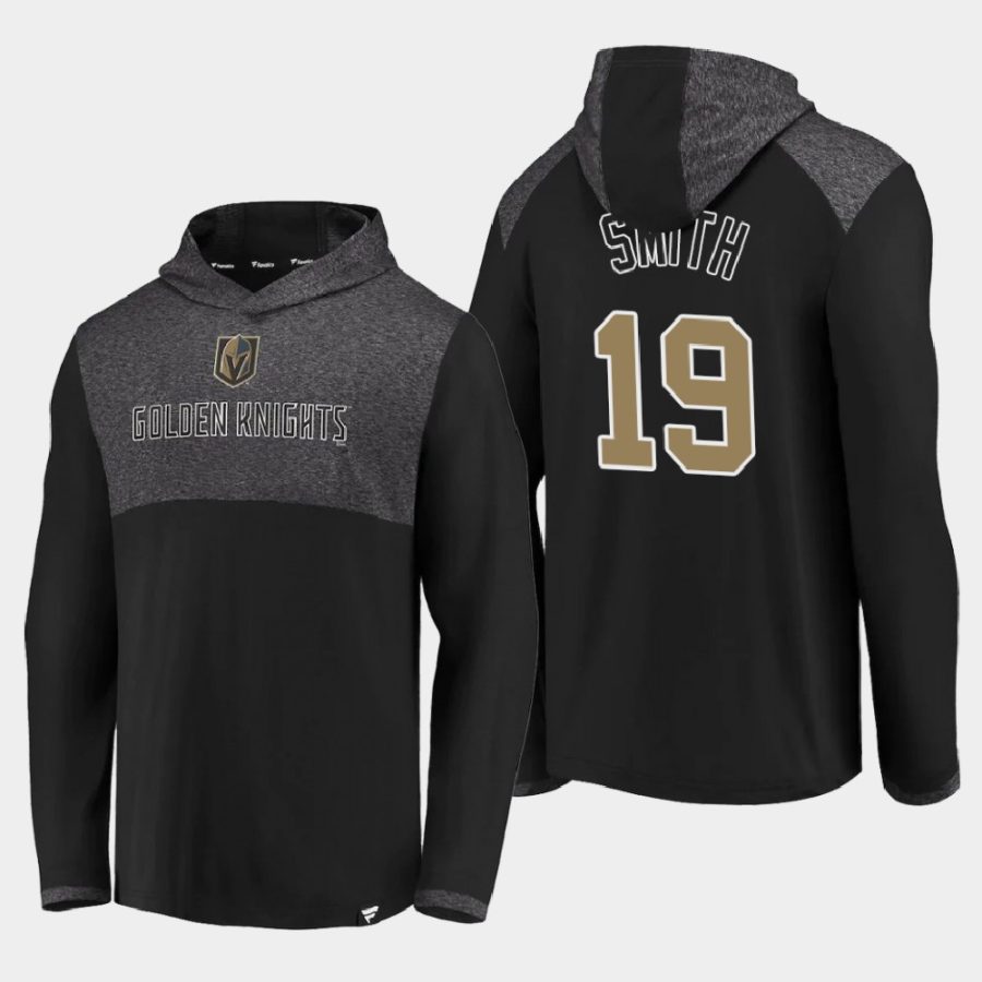 golden knights reilly smith black iconic marbled clutch pullover hoodie