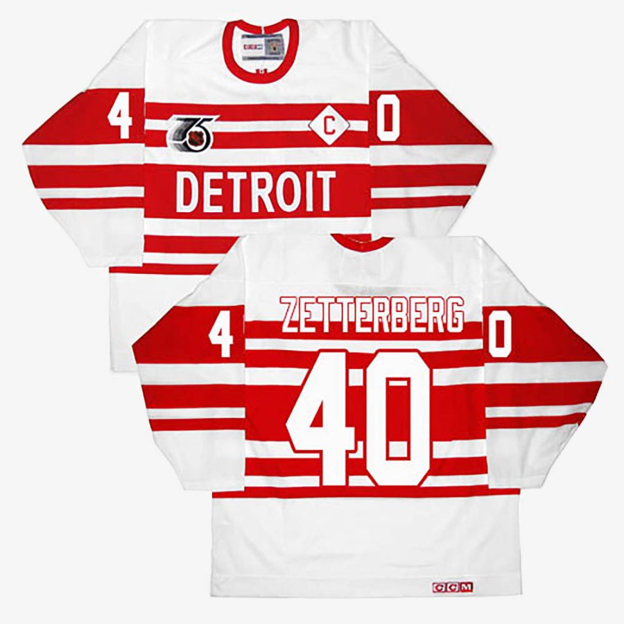 henrik zetterberg white throwback jersey