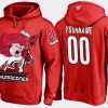 hurricanes custom cartoon team color red hoodie