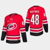 hurricanes jordan martinook home red jersey