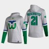 hurricanes nino niederreiter gray 2021 reverse retro authentic pullover hoodie