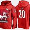 hurricanes sebastian aho cartoon team color red hoodie