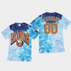 islanders custom blue vintage tubular retro tie dye t shirt