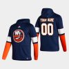 islanders custom navy 2021 reverse retro authentic pullover hoodie