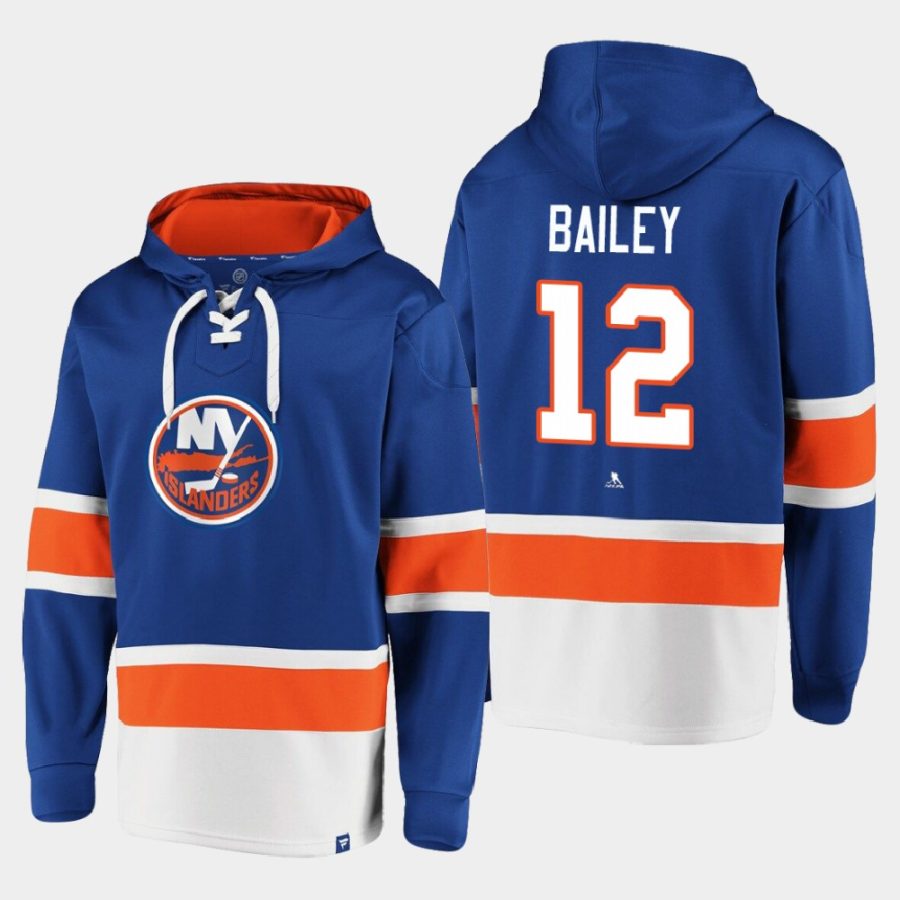 islanders josh bailey royal dasher player lace up hoodie