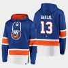 islanders mathew barzal royal dasher player lace up hoodie