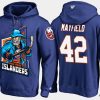 islanders scott mayfield cartoon team color blue hoodie