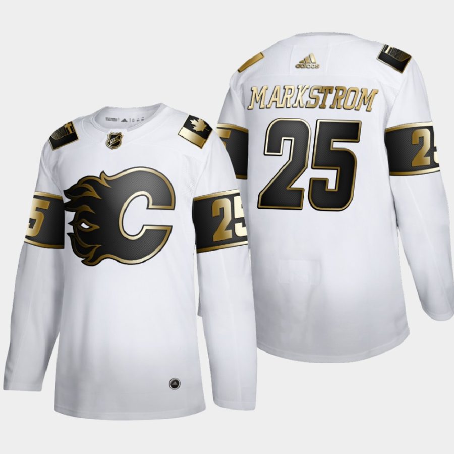 jacob markstrom flames white golden edition authentic player jersey