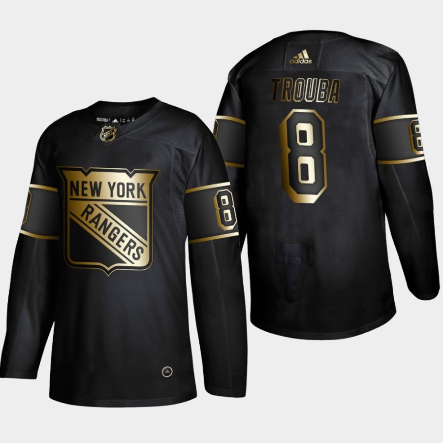 jacob trouba rangers black nhl golden edition authentic jersey