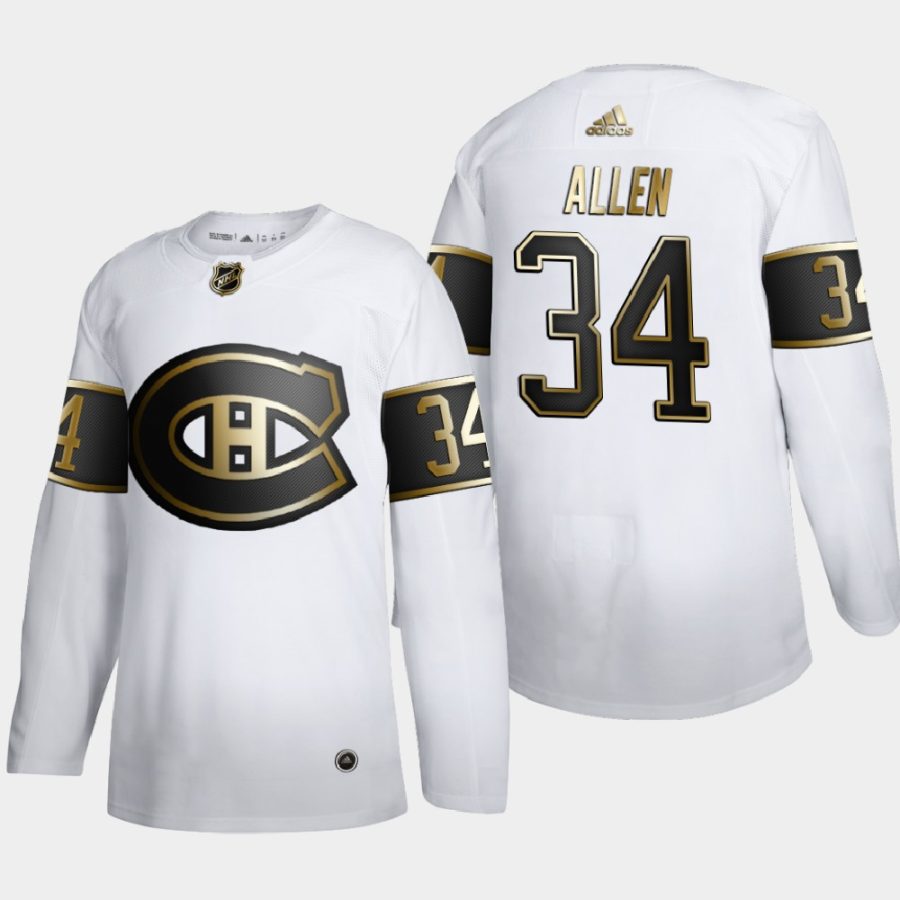 jake allen canadiens white authentic golden limited edition jersey