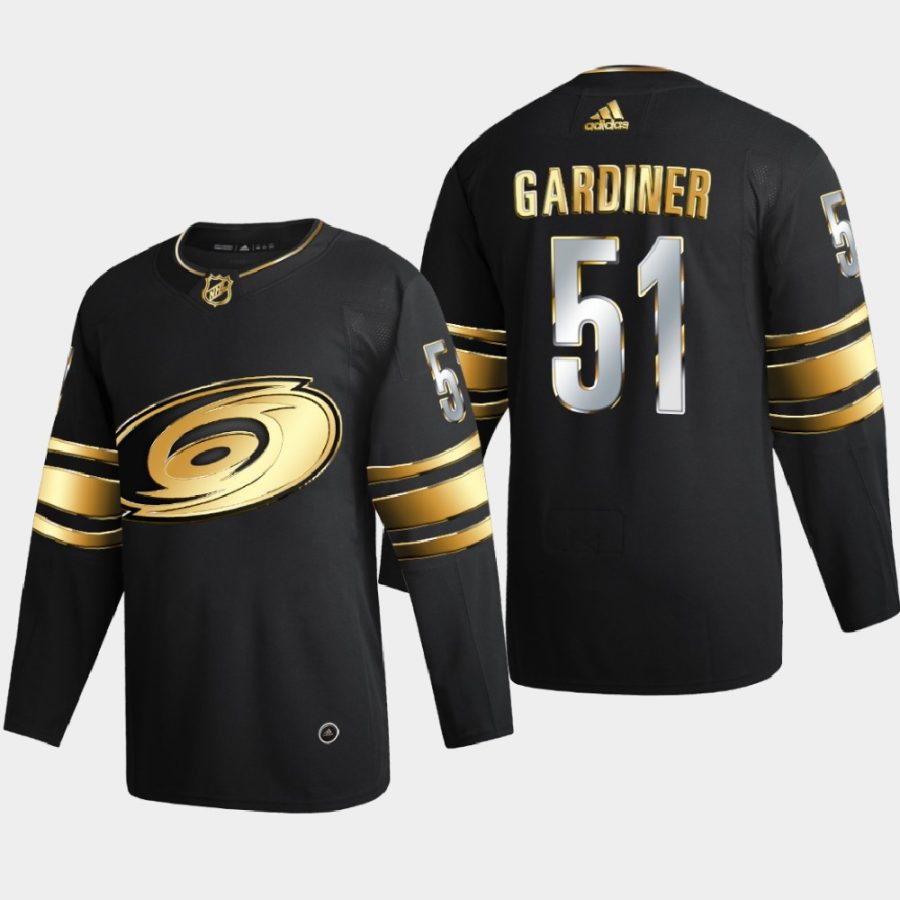 jake gardiner hurricanes black golden edition limited authentic jersey