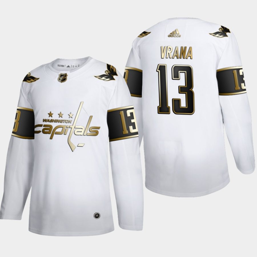 jakub vrana capitals white nhl golden edition authentic jersey