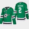 jamie oleksiak stars green 2019 home adidas jersey