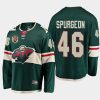 jared spurgeon wild black 20th anniversary home jersey 0a