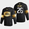 jeff petry canadiens black golden edition limited authentic jersey