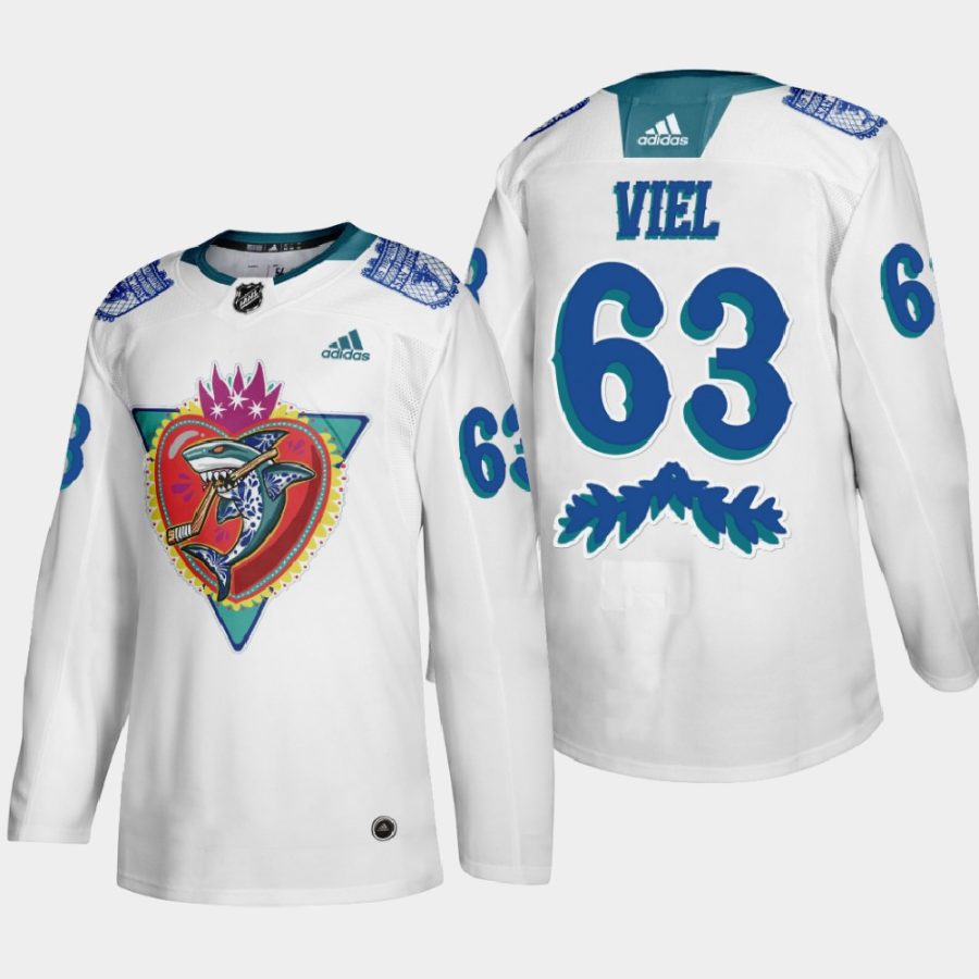 jeffrey viel sharks white los tiburones night jersey