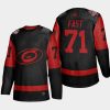 jesper fast hurricanes black 2021 stadium series jersey