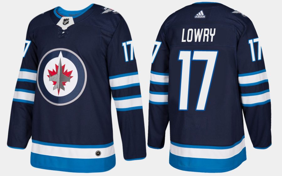 jets adam lowry home navy jersey