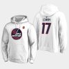 jets adam lowry white 2019 heritage classic pullover hoodie