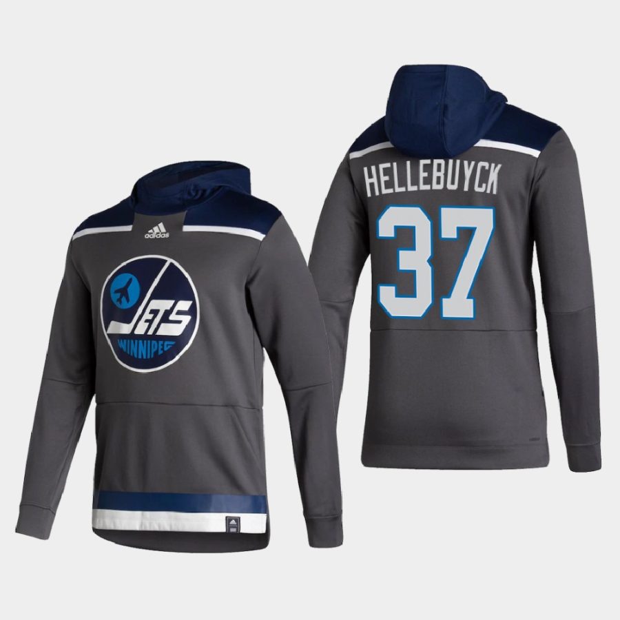 jets connor hellebuyck gray 2021 reverse retro authentic pullover hoodie