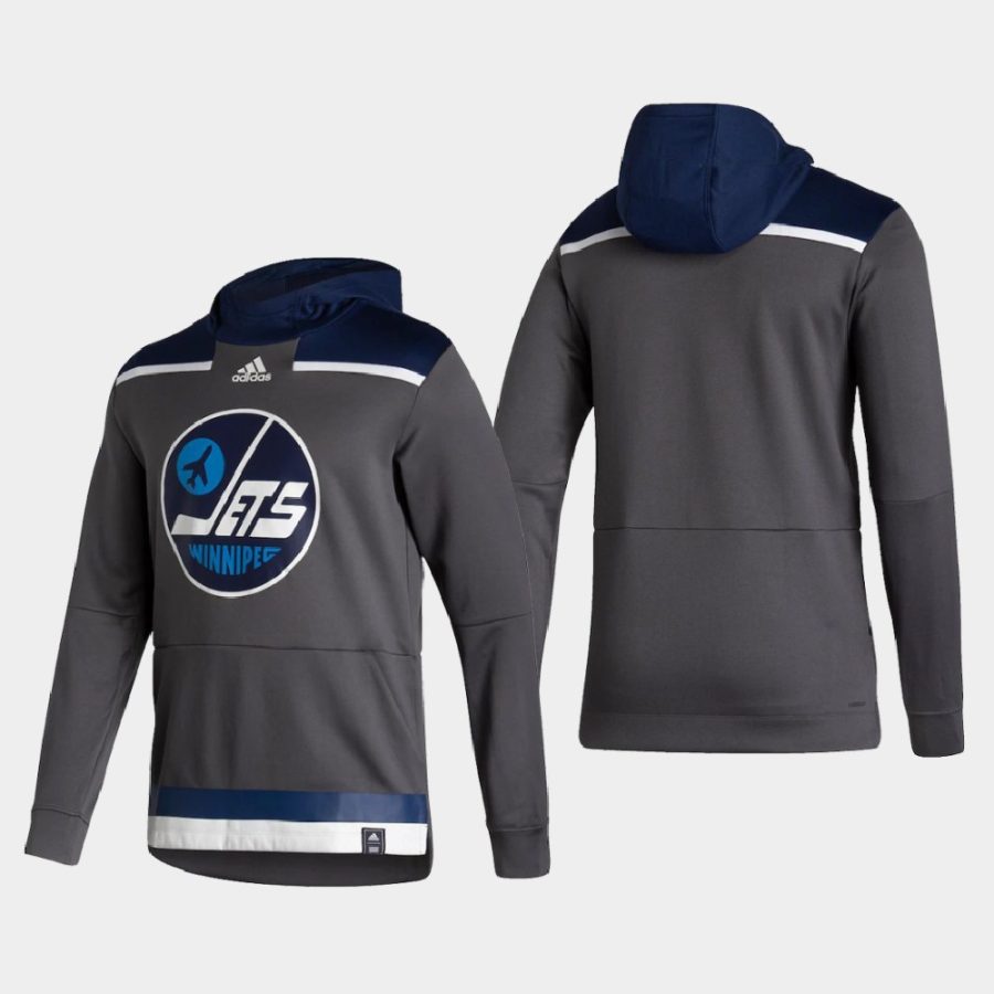 jets gray 2021 reverse retro authentic pullover special edition hoodie