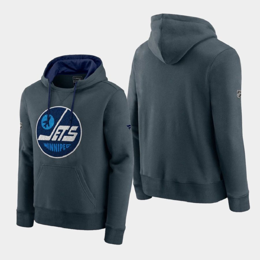 jets gray special edition archival throwback pullover hoodie