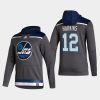 jets jansen harkins gray 2021 reverse retro authentic pullover hoodie