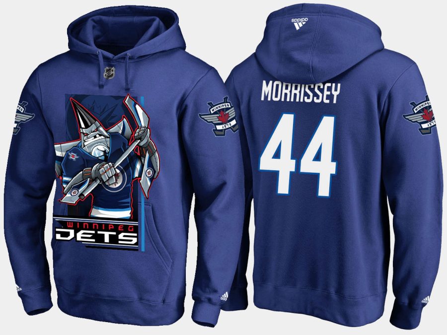 jets josh morrissey cartoon team color blue hoodie