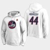 jets josh morrissey white 2019 heritage classic pullover hoodie