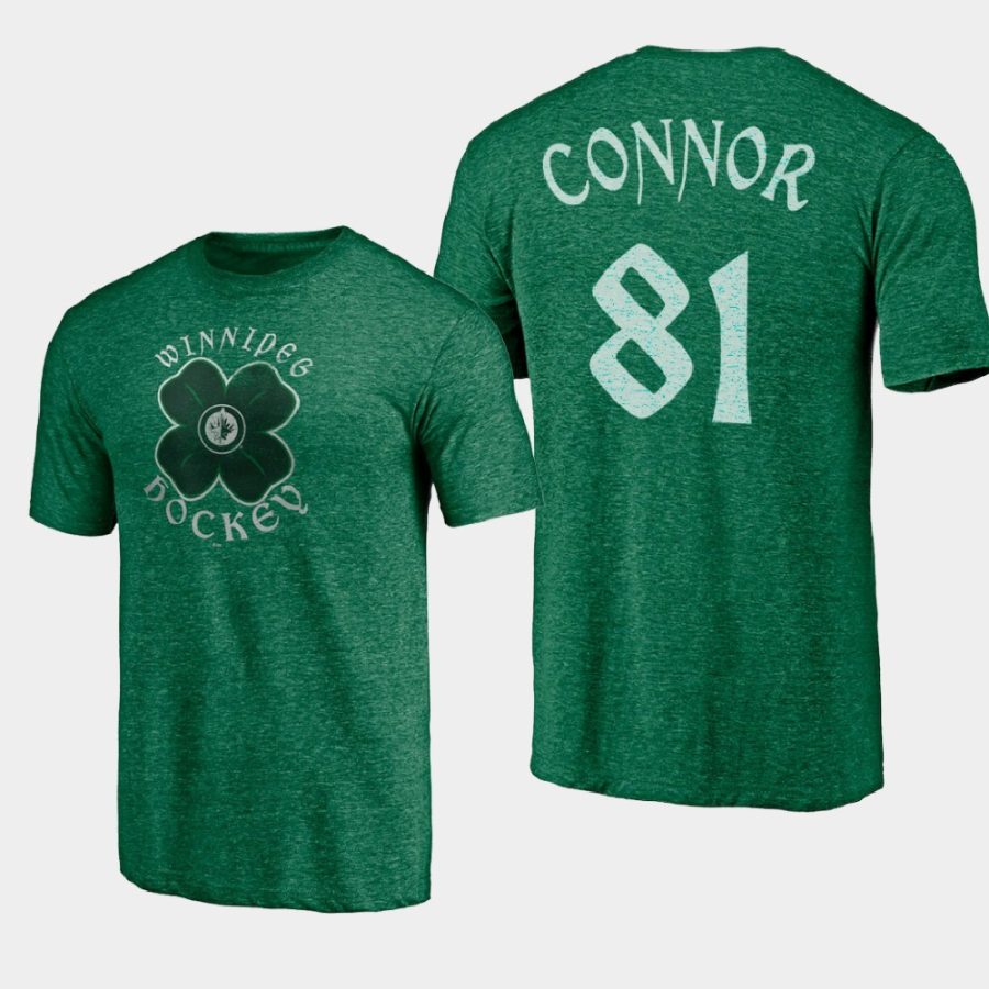 jets kyle connor kelly green st. patricks day celtic t shirt