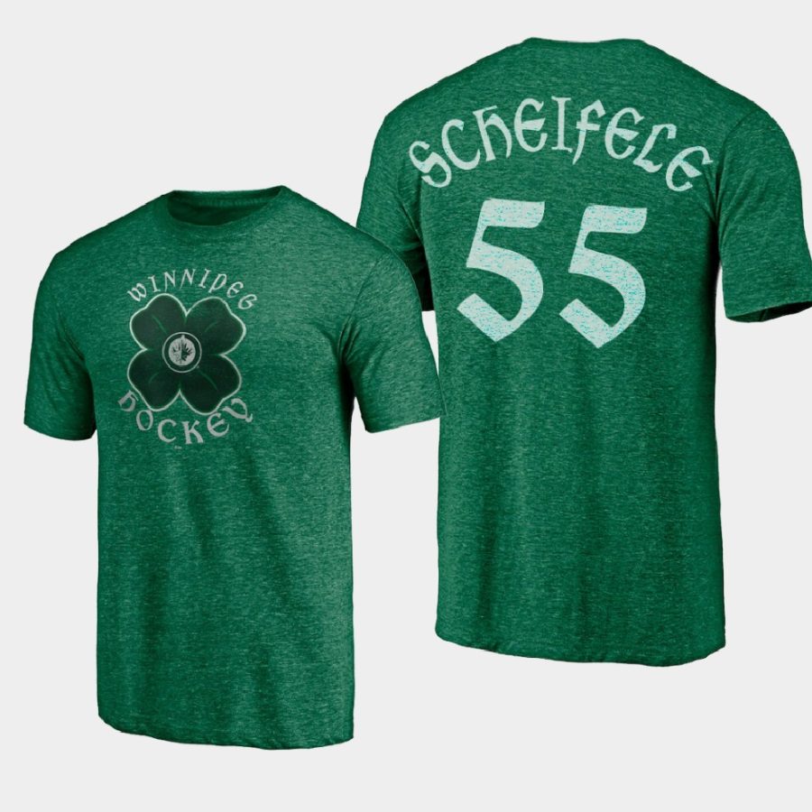 jets mark scheifele kelly green st. patricks day celtic t shirt