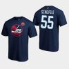 jets mark scheifele navy 2019 heritage classic primary logo t shirt