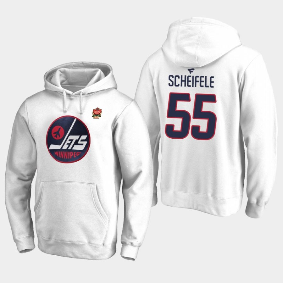 jets mark scheifele white 2019 heritage classic pullover hoodie