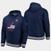 jets mens navy 2019 heritage classic rinkside throwback pullover hoodie