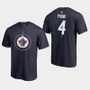 jets neal pionk navy authentic stack t shirt