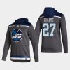 jets nikolaj ehlers gray 2021 reverse retro authentic pullover hoodie