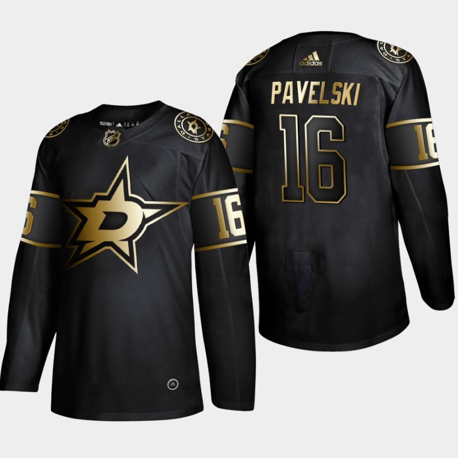 joe pavelski stars black 2019 nhl golden edition authentic jersey