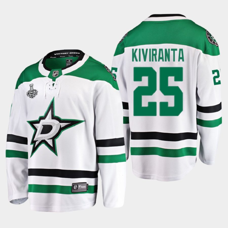 joel kiviranta stars white 2020 stanley cup final away jersey