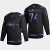 john carlson capitals black iridescent holographic authentic jersey