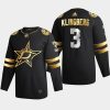 john klingberg stars black authentic golden limited edition jersey