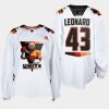 john leonard sharks white terry smith unite special warmup jersey