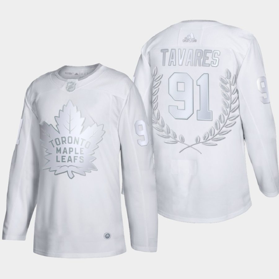 john tavares maple leafs white award team captains jersey