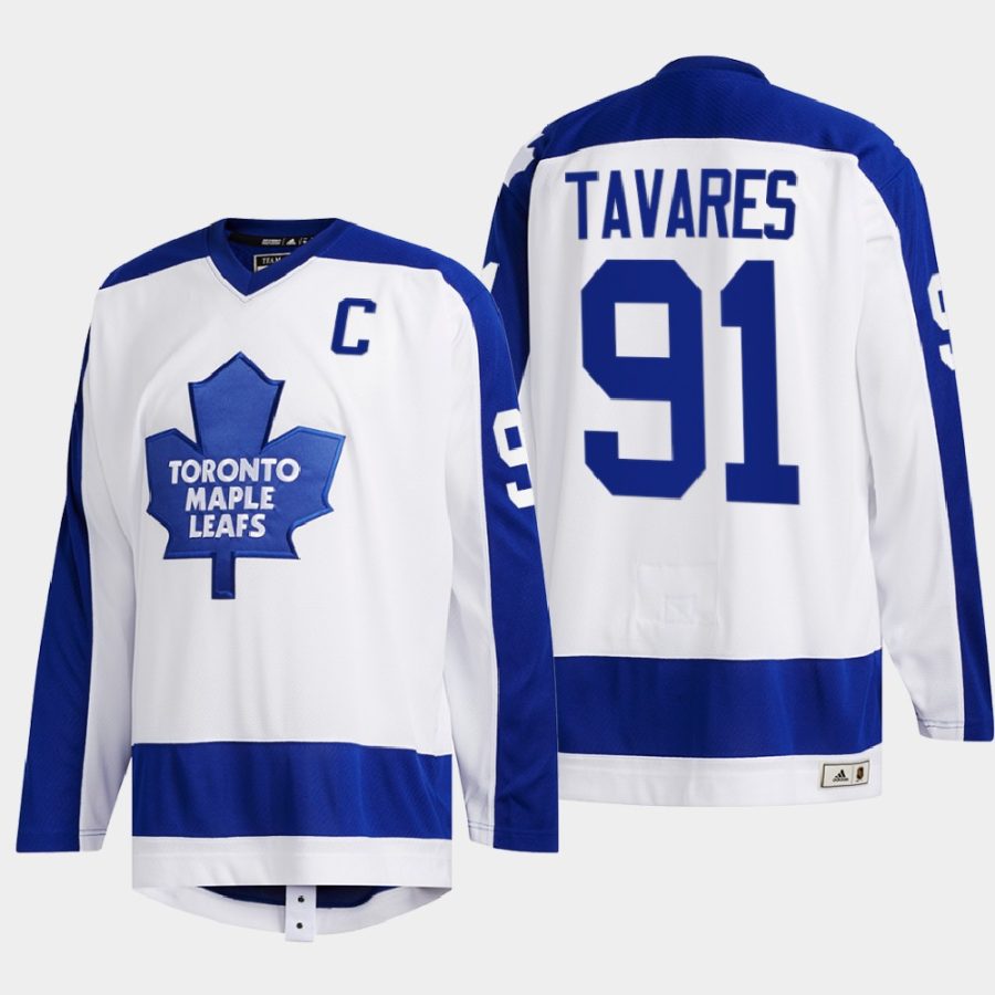 john tavares maple leafs white team classics primary logo jersey