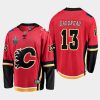 johnny gaudreau flames red 2019 2020 stanley cup playoffs home jersey