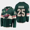 jonas brodin wild green 2019 home bn player jersey