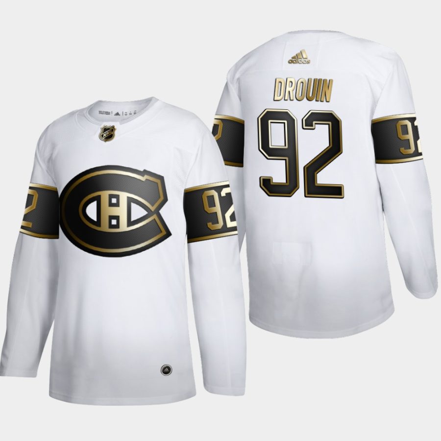 jonathan drouin canadiens white nhl golden edition authentic jersey