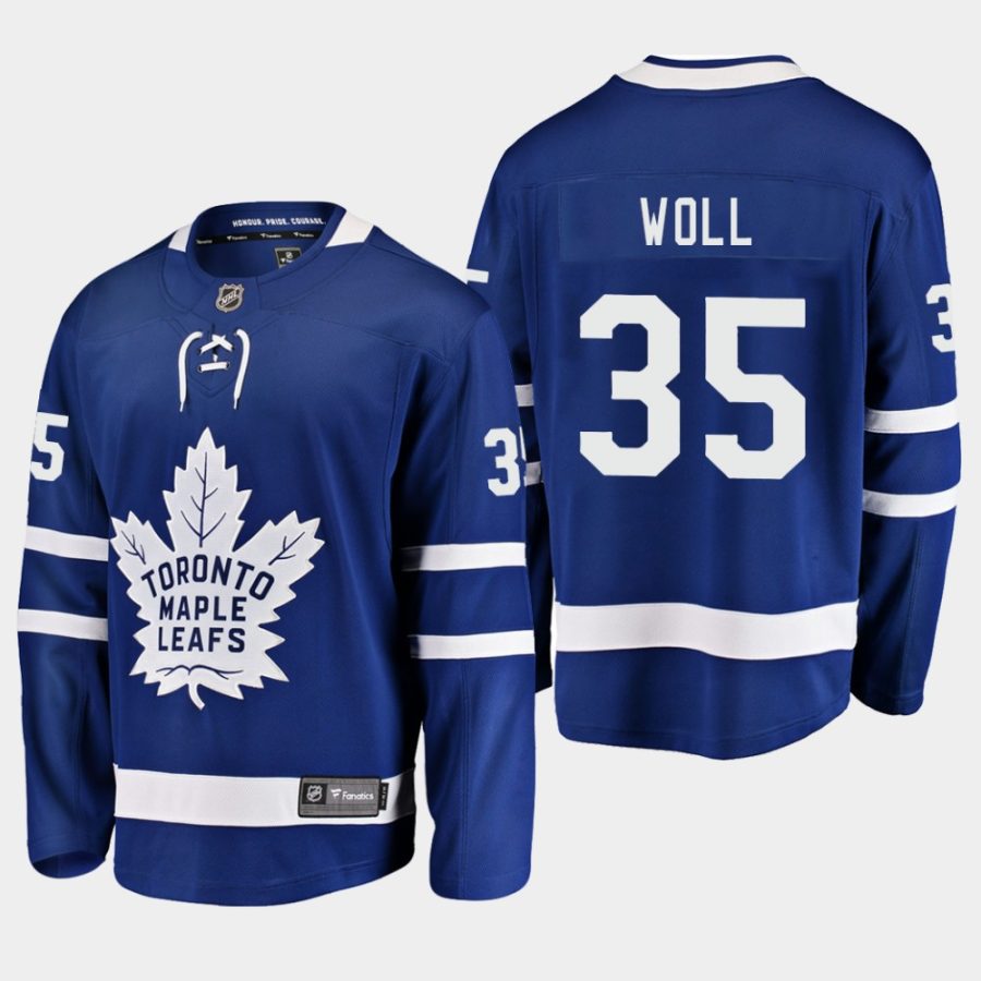 joseph woll maple leafs blue home breakaway jersey