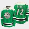 josh bailey islanders green 2021 st. patricks day jersey